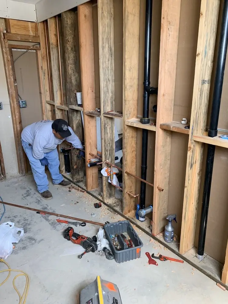 Commercial rough-in plumbing for Gas Line Repair in Eureka